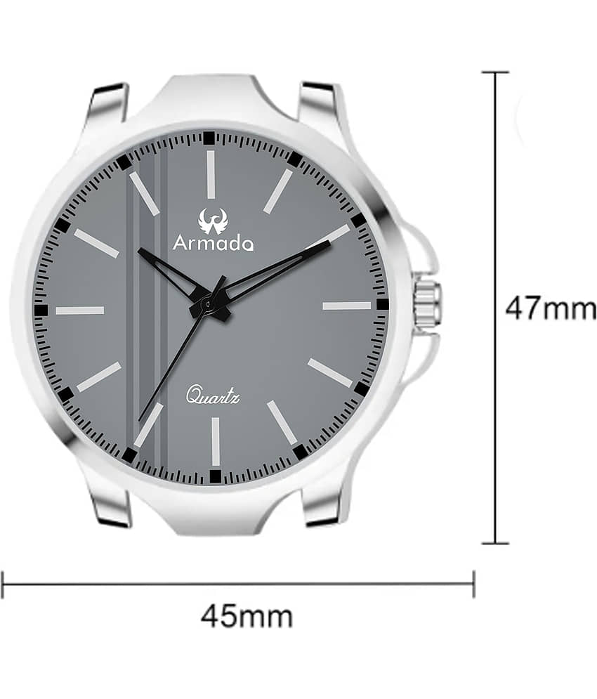Armado Light Grey Silicon Analog Men's Watch view 2