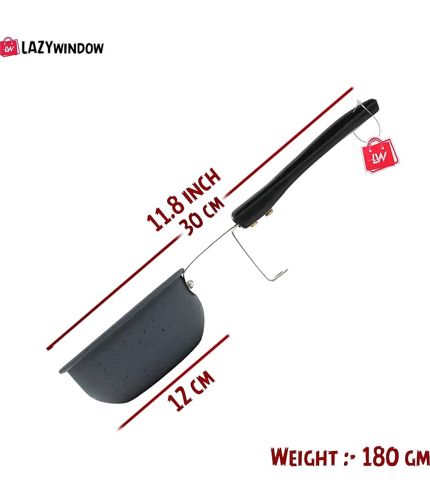 LAZYWINDOW Nonstick Tadka Pan Hard Anodised Non-Stick Tadka Pan ( Pack of 1 ) view 2