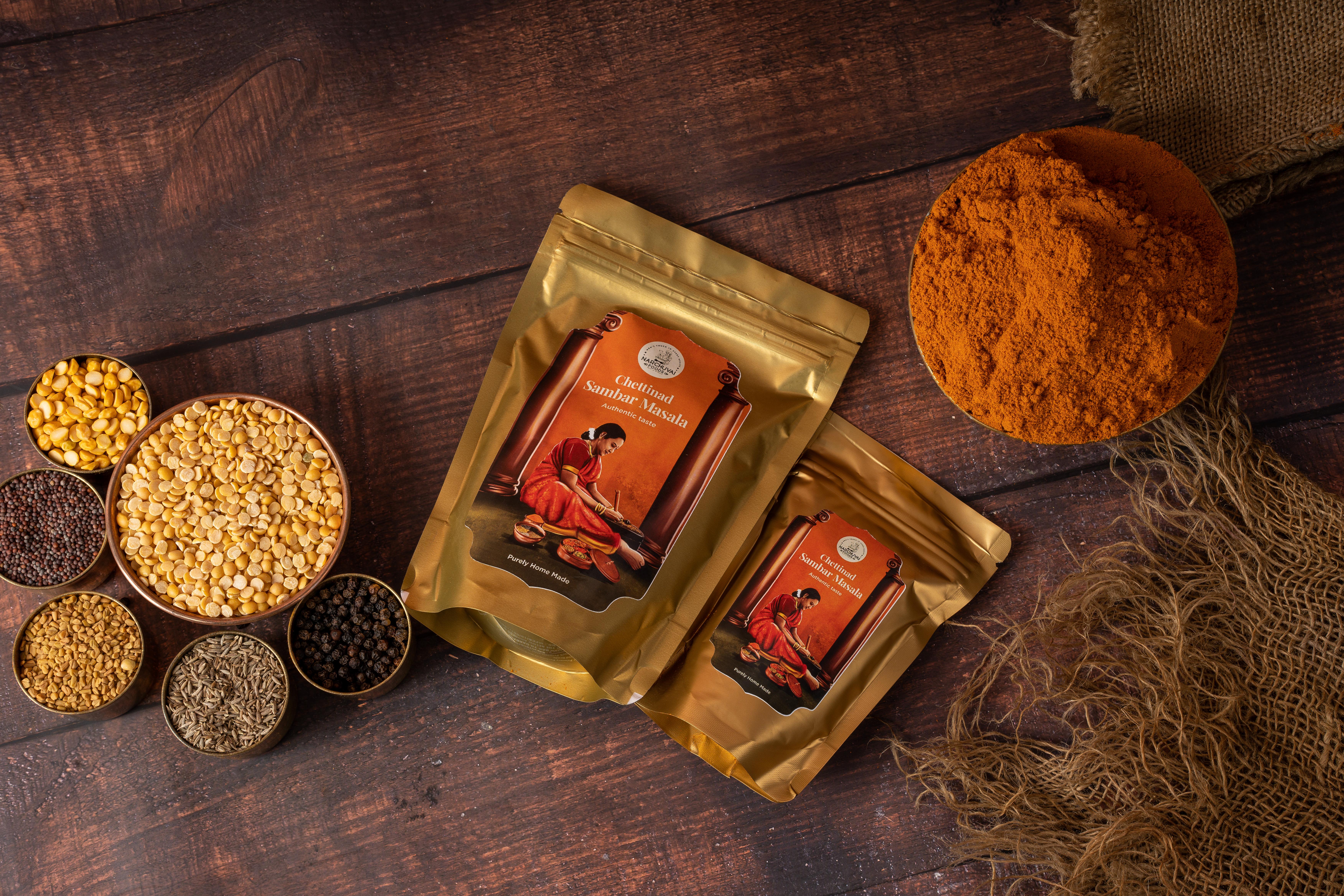 Narchuvai Foods Chettinad Sambar Masala 100 Gms