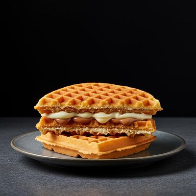 Milk And White Waffle