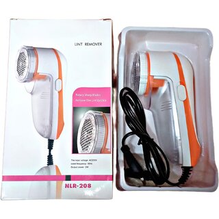 CHARKEE Plastic Electric Lint Remover With Brush, Remover2 (Pack of 1, Orange) view 2