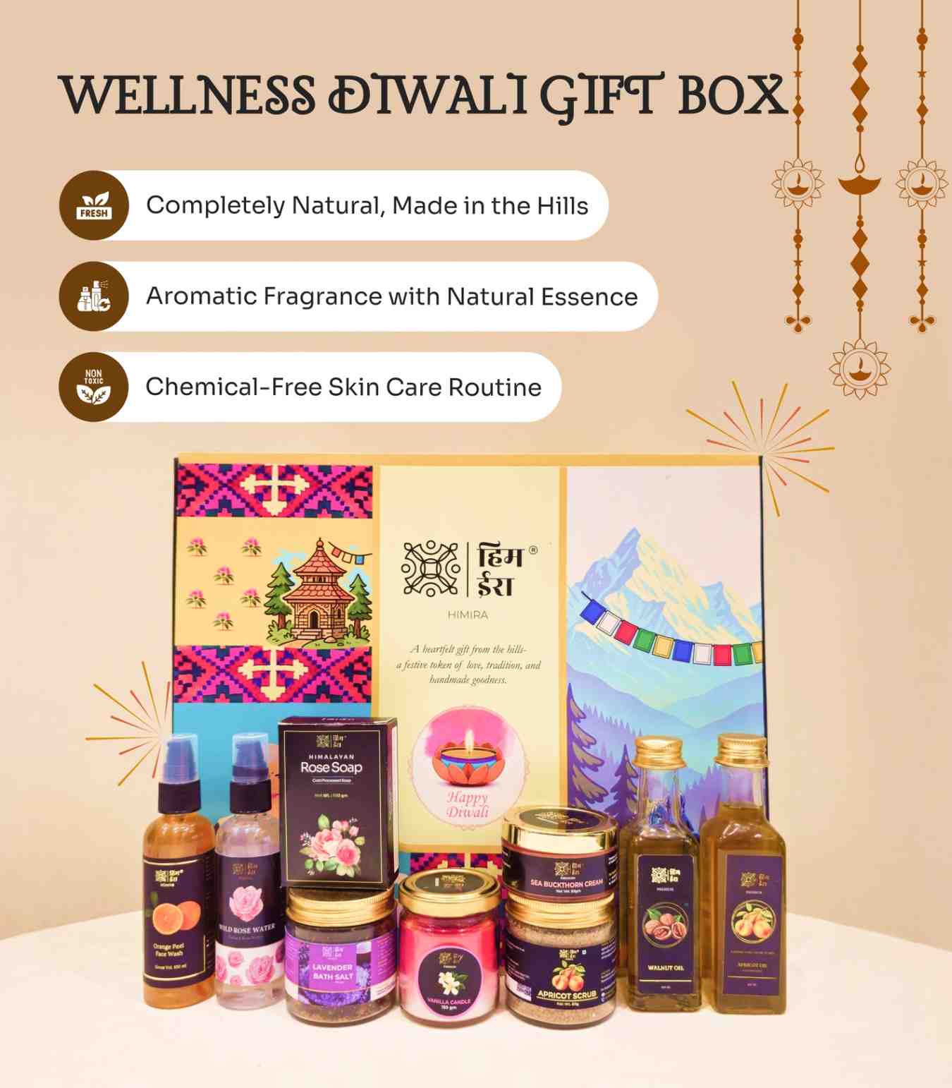 Wellness Diwali Gift Box: The Box of Care | 9 Piece Gift Set view 2