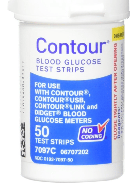 Contour Blue Blood Glucose Test Strips 100 view 2