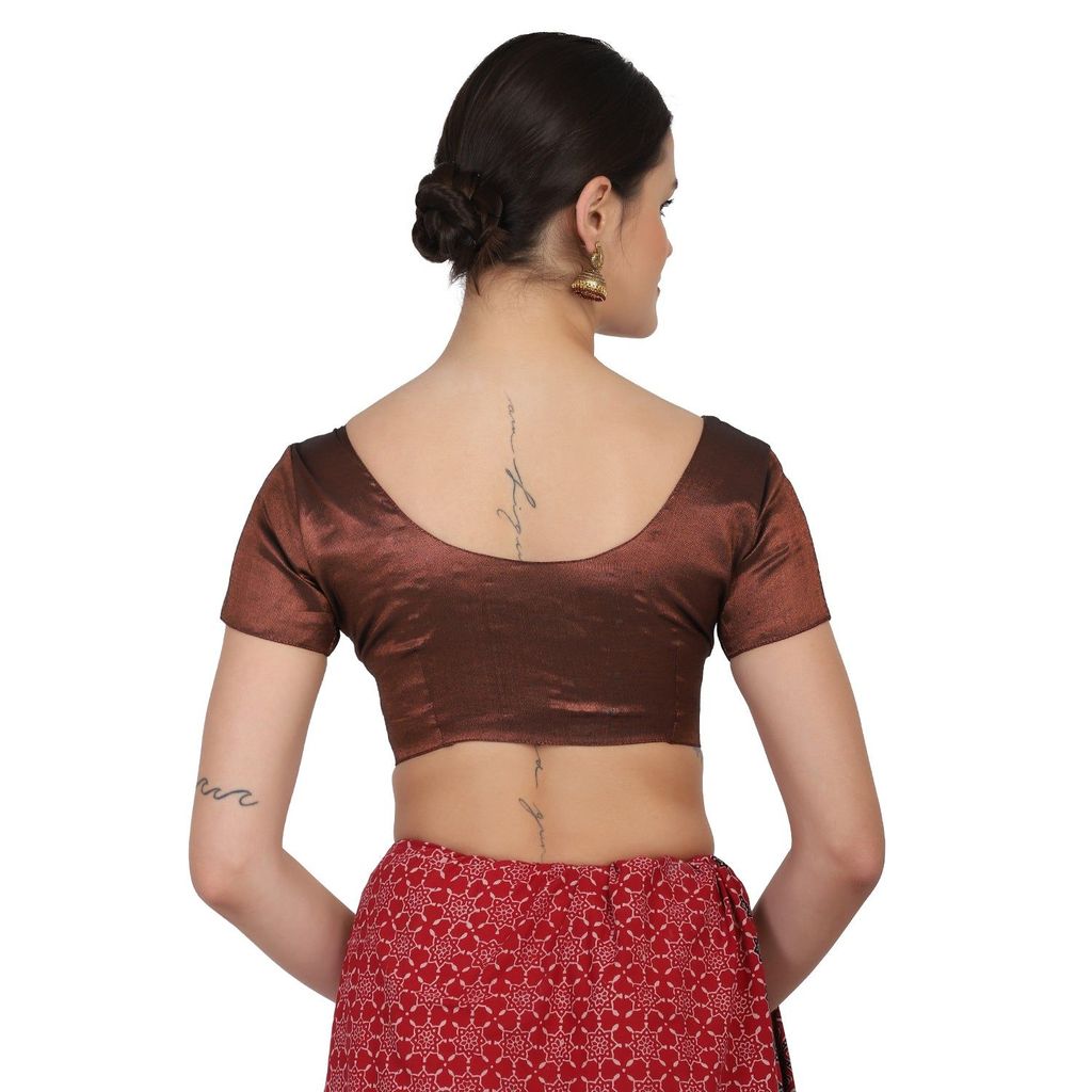 JISB Stitched Tissue Blouse, Copper view 2