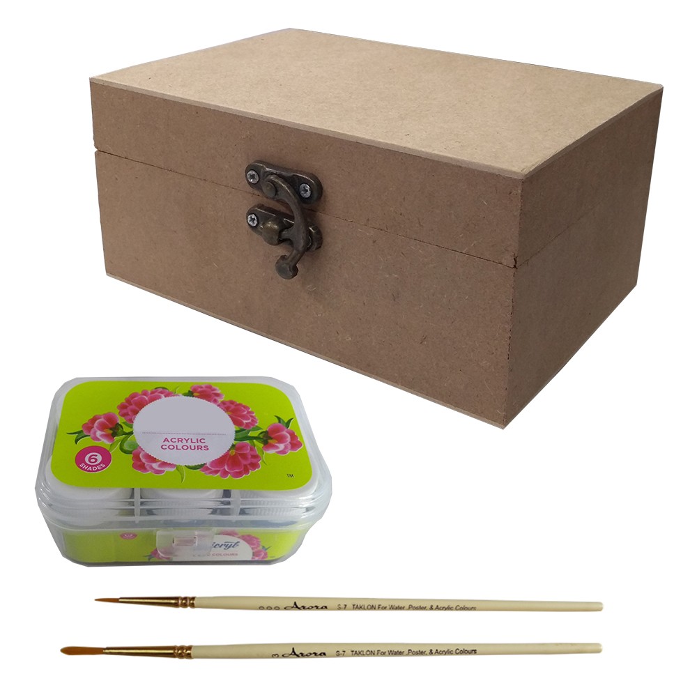 Pen Mandala on MDF Box DIY Kit by Penkraft view 2