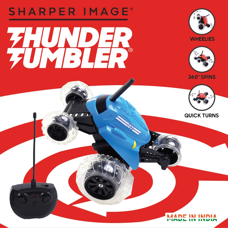 Sharper Image Thunder Tumbler Stunt Wireless Remote Controlled Car For Kids 6 Years and Above view 2