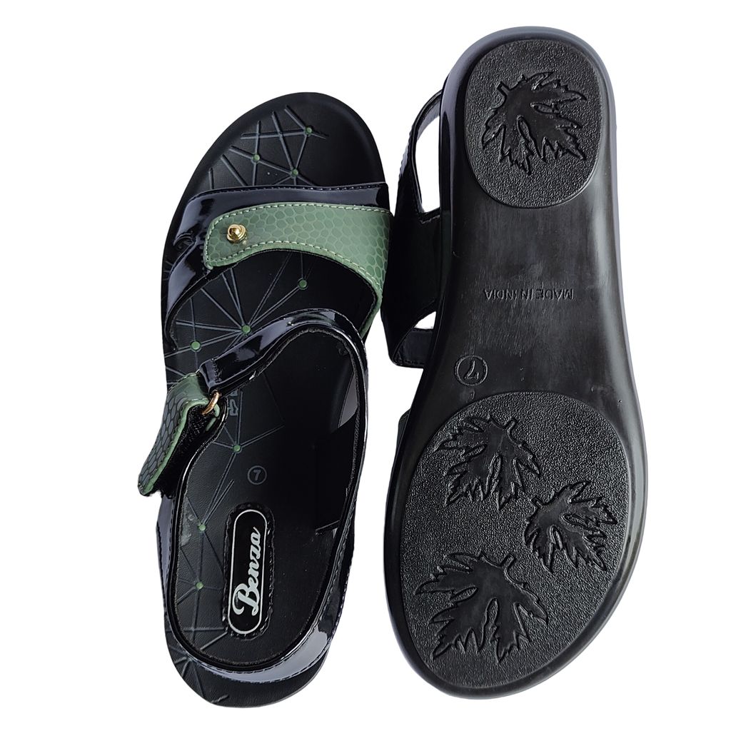 Benza Ladies Footwear Elegant Green view 2