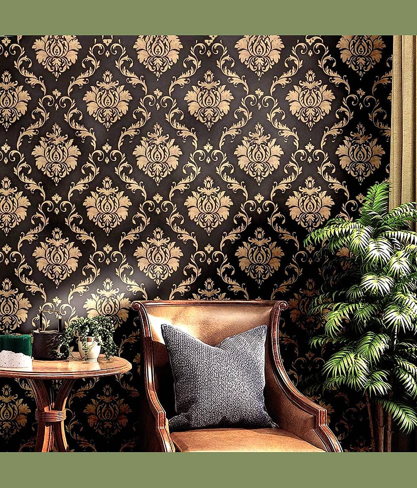 dark luxury water proof wallpaper view 2