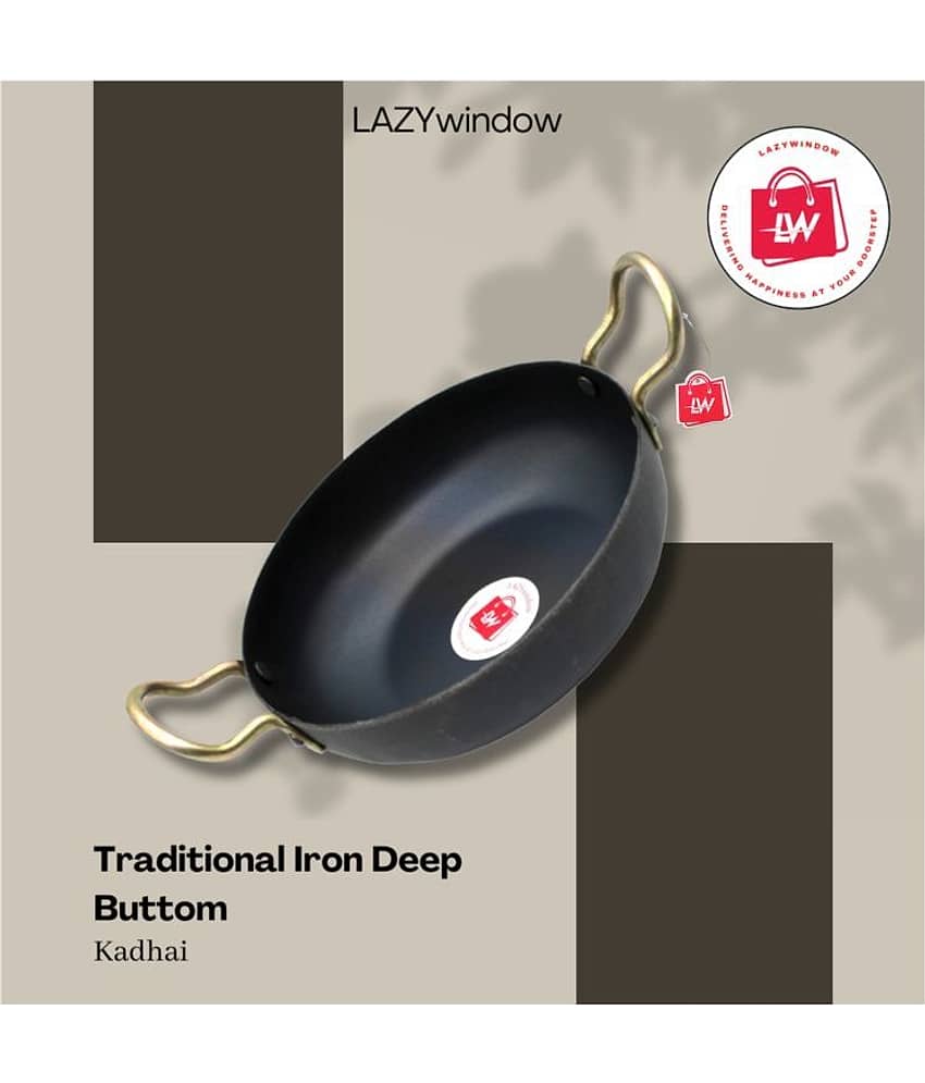 LAZYWINDOW Black Iron No Coating Cookware Sets ( Set of 1 ) view 2