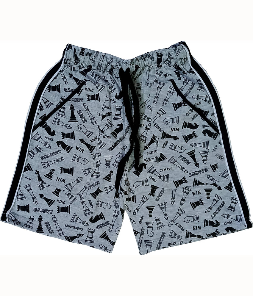atlans Pack of 2 Cotton Blend Shorts For Boys ( Dark Blue ) view 2