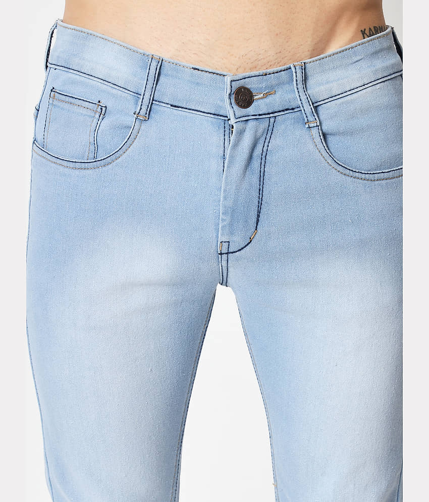 RAGZO - Light Blue Denim Slim Fit Men's Jeans ( Pack of 1 ) view 2