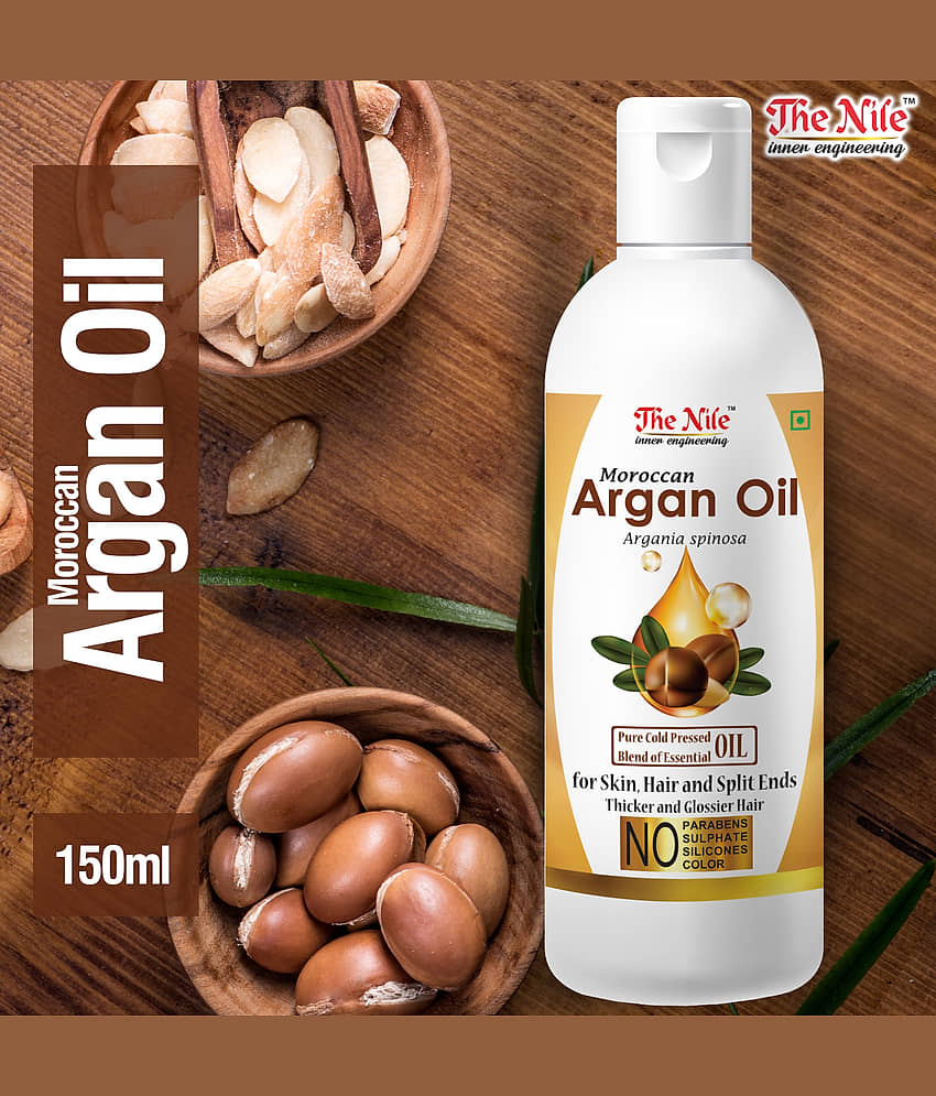 The Nile Argan Oil 150 ML + Argan Oil 100 ML + Castor 100 Ml 350 mL Pack of 3 view 2