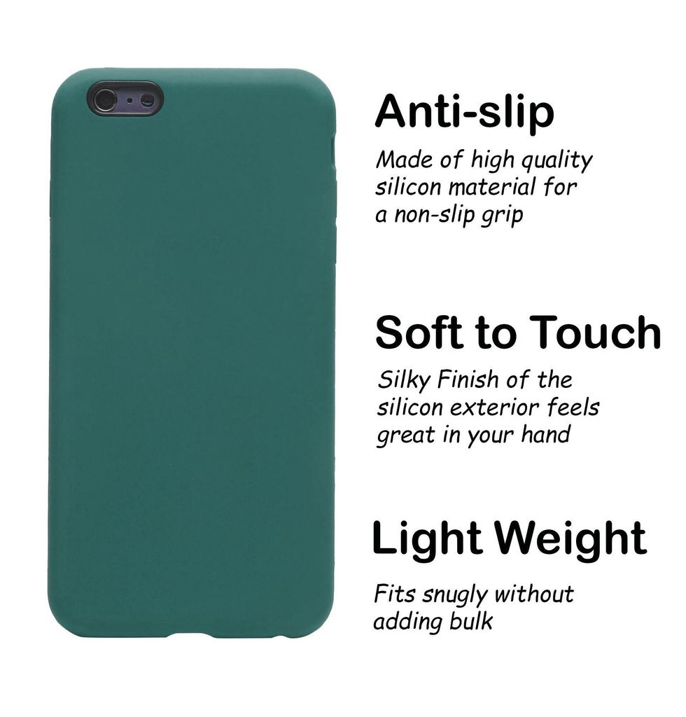 LIRAMARK Liquid Silicone Soft Back Cover Case for Apple iPhone 6 / 6S view 2