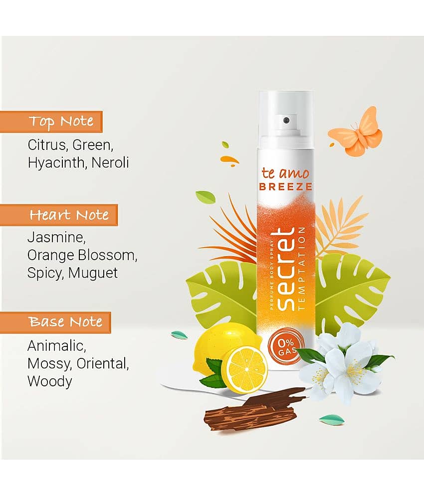 secret temptation Brightening Roll-on 50ml & Breeze Body Spary 120ml, Combo Pack of 2 for Women (2 Items in the set) view 2