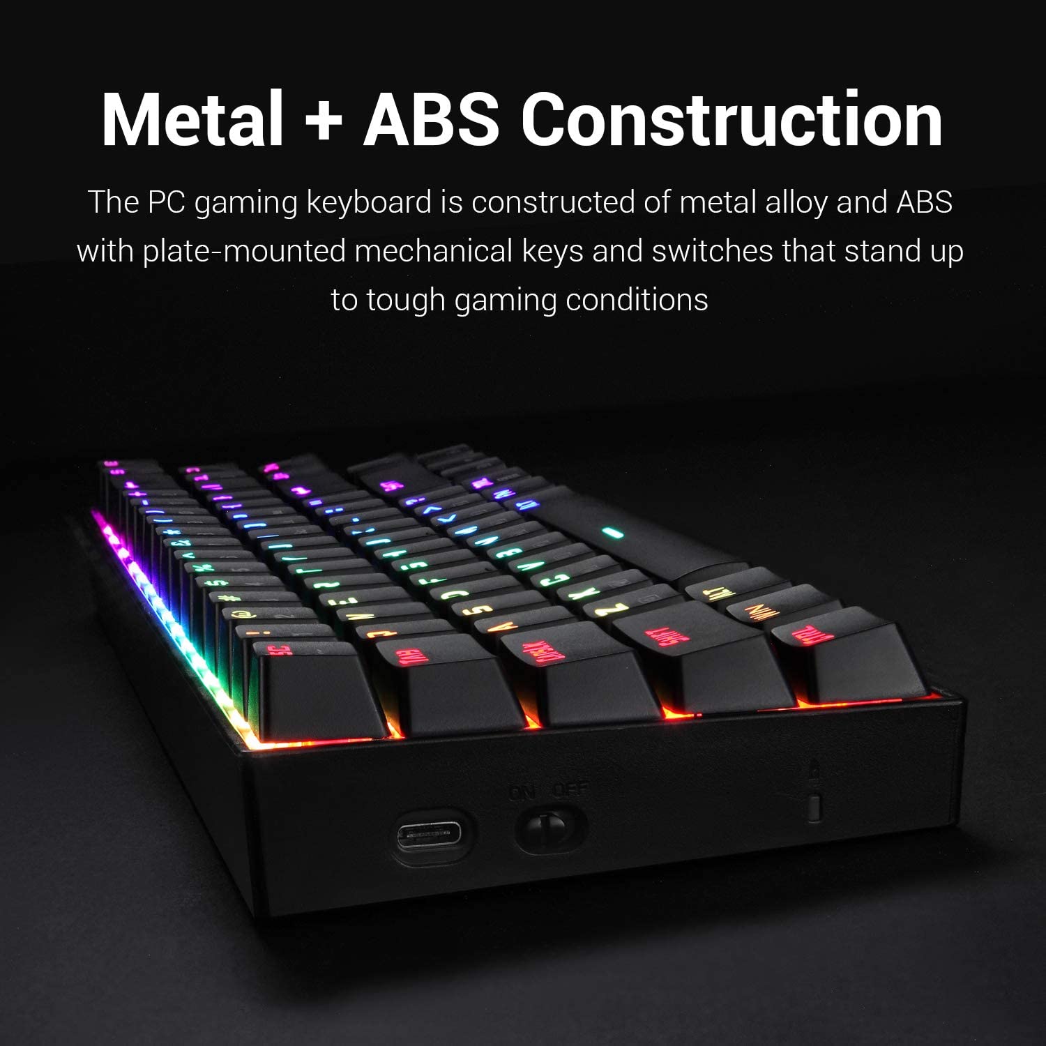Redragon Deimos K599 - TKL 2.4Ghz+Wired RGB Mechanical Keyboard (Red Switch) view 2