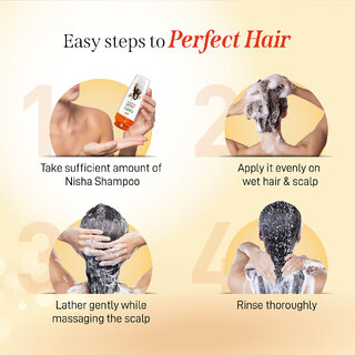Nisha Shampoo For Women & Men 75ml EACH (Pack OF 10) | Almond Flavour view 2