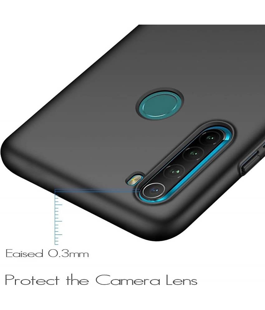 Spectacular Ace - Black Silicon Silicon Soft cases Compatible For Xiaomi Redmi Note 8 ( Pack of 1 ) view 2