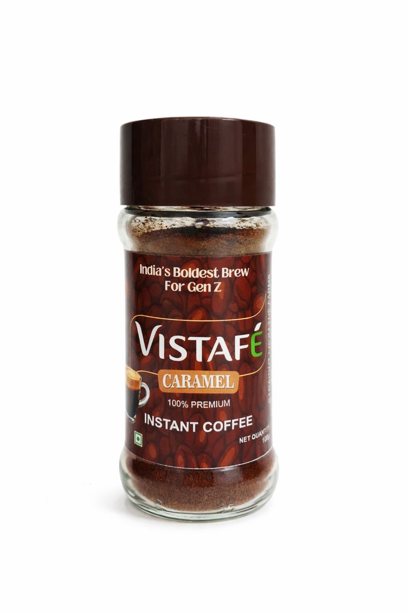 Vistafe Caramel Instant Coffee for Smooth Sweet Taste view 2