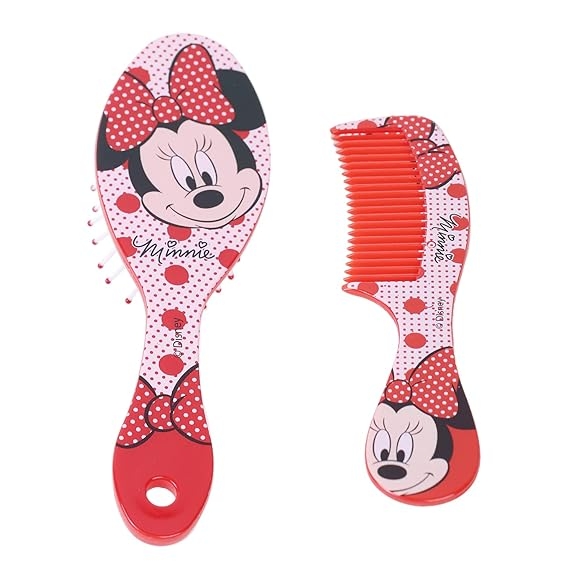 Li'l Diva Minnie Mouse Hair Brush With Comb For Girls 3 Years And Above view 2