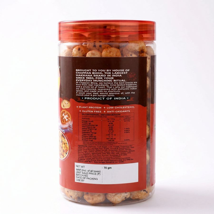 Chappan Bhog Tangy Tomato Makhana - 70 gm - One plastic jar view 2