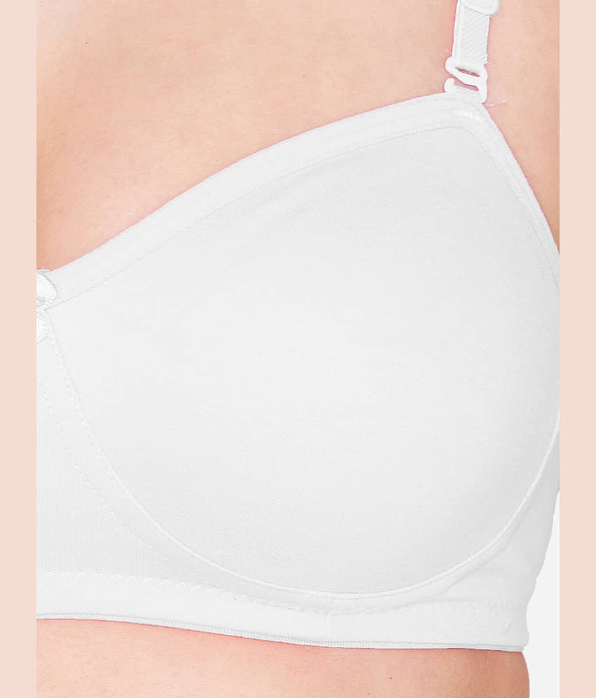 Paris Beauty Pack of 1 Cotton Blend Non Padded T-Shirt Bra For Women ( Beige ) view 2