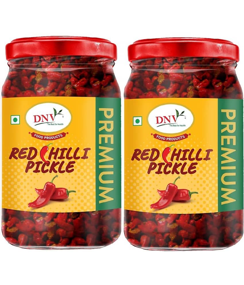 DNV Premium Red Chilli Pickle 400 g Pack of 2