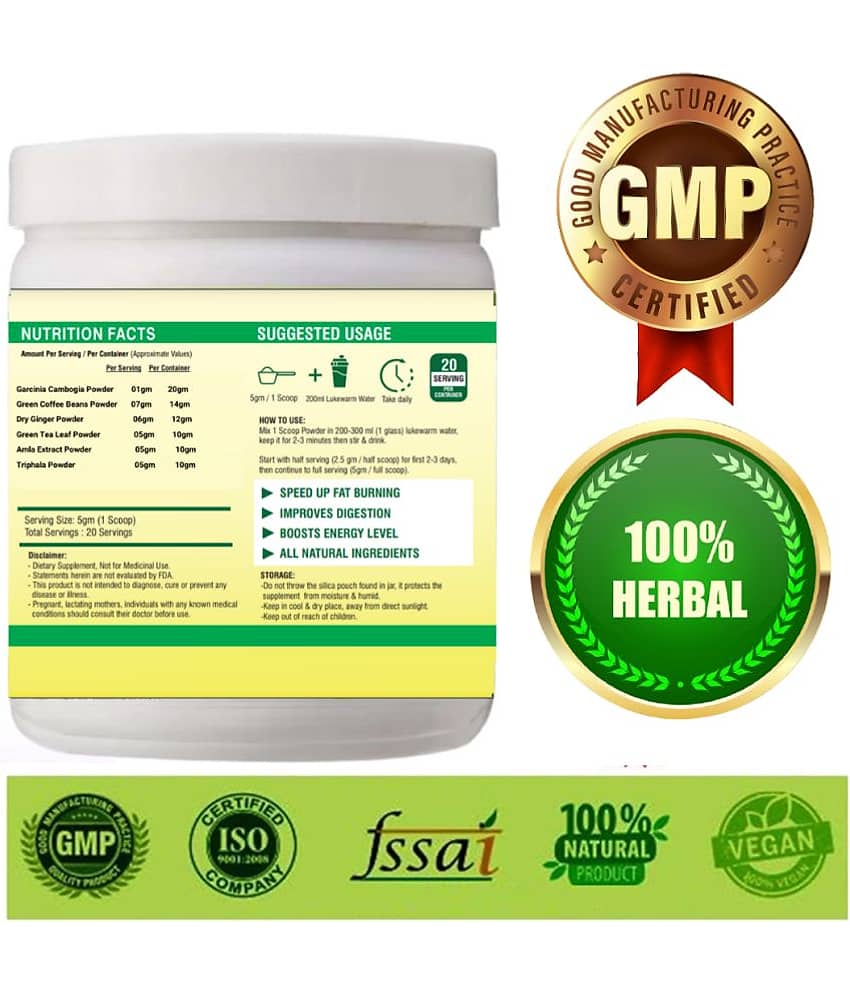 Saint Ayurveda Fast lean gold Fat Burnner & Body weight loss Powder 100 gm Unflavoured Single Pack view 2