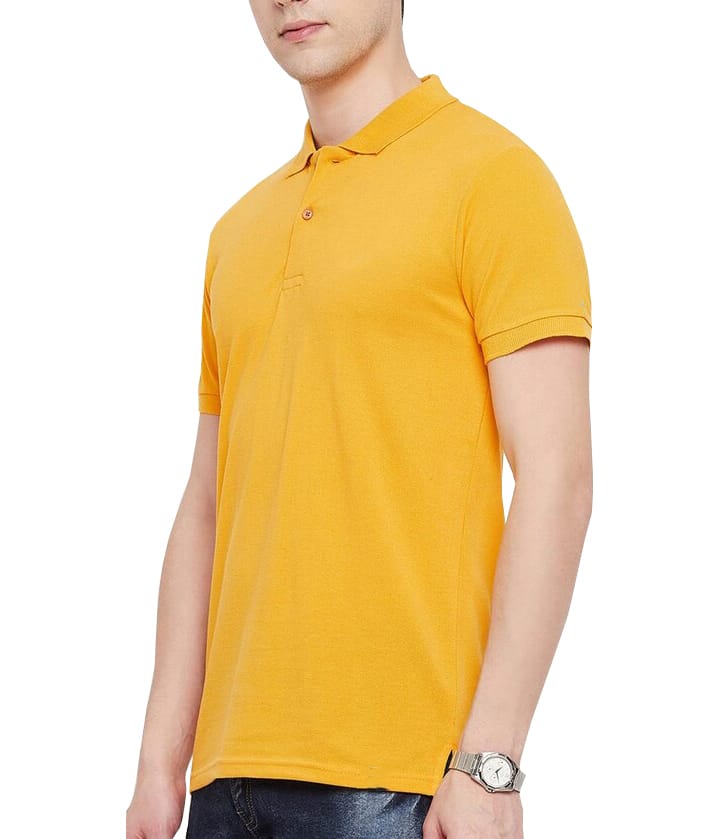 Men's Regular Fit Polo Neck Half Sleeve Solid Casual T-Shirt | Polo T-Shirt for Men view 2