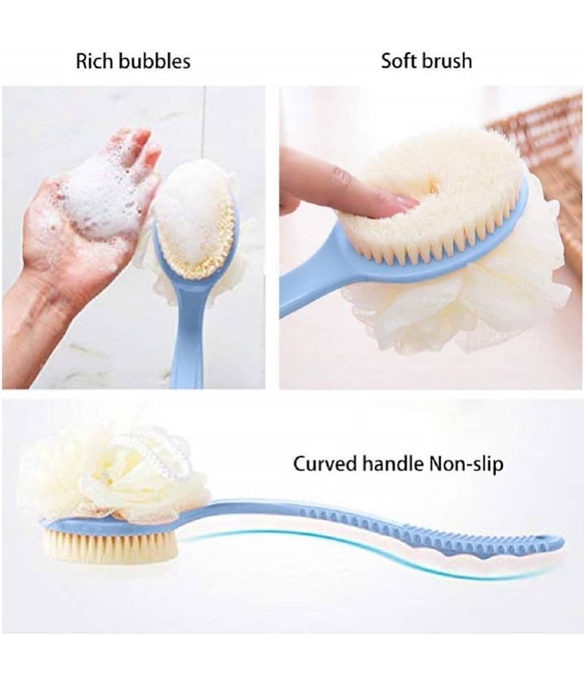 HINGOL Natural Long Handle Men & Women Body Brush ( Pack of 1 ) view 2