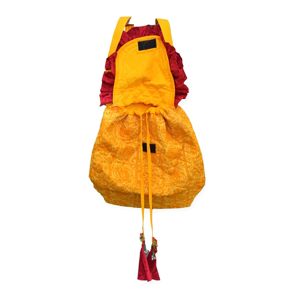 Tribes India Handmade Shoulder Bag Yellow for Women & Girls with Large Capacity view 2