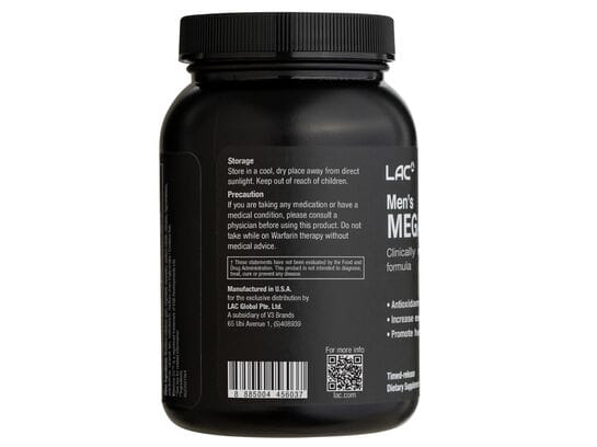 LAC Mens Mega Multi w/Vit K 90caplets view 2