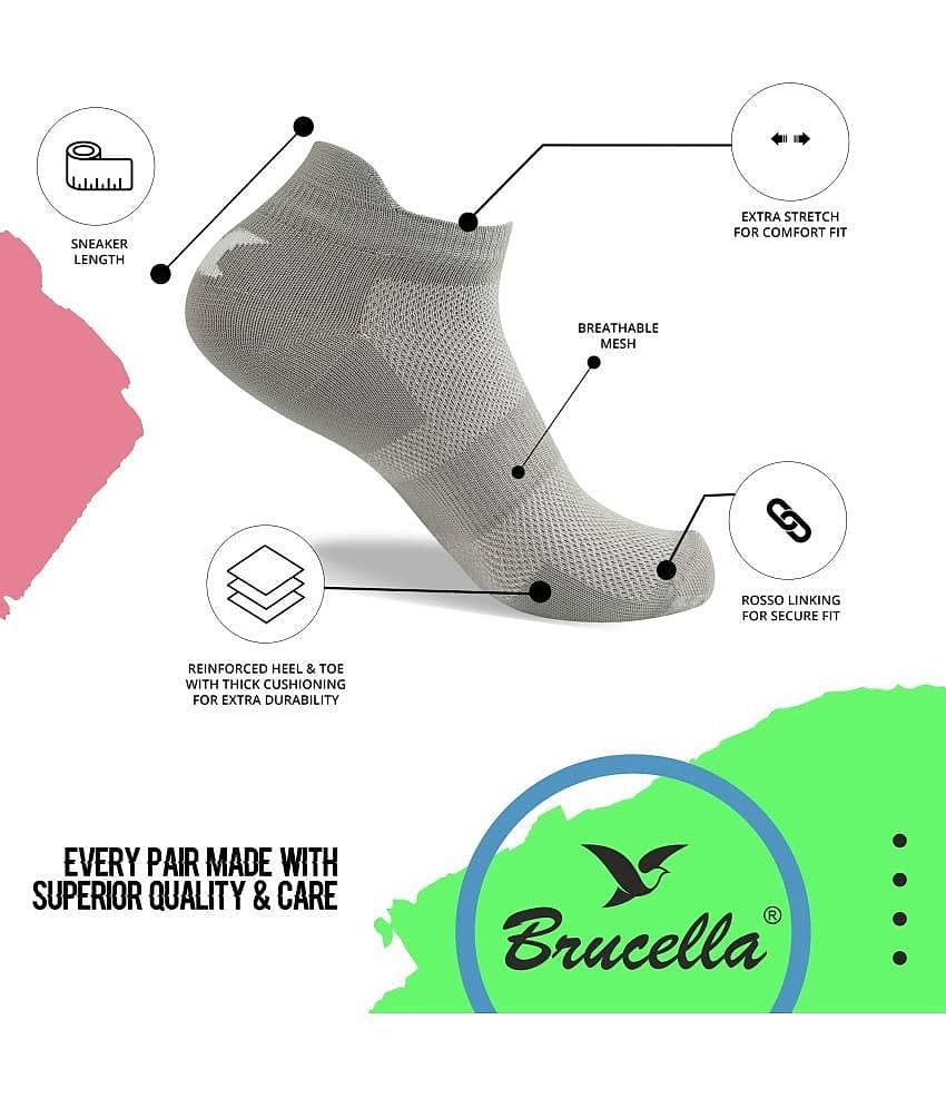 Brucella Blended Men's Self Design Multicolor Ankle Length Socks ( Pack of 3 ) view 2
