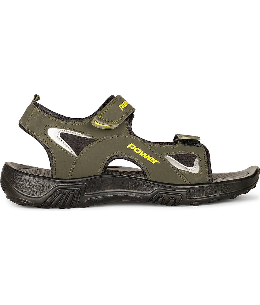 Power by BATA - Olive Men's Floater Sandals view 2