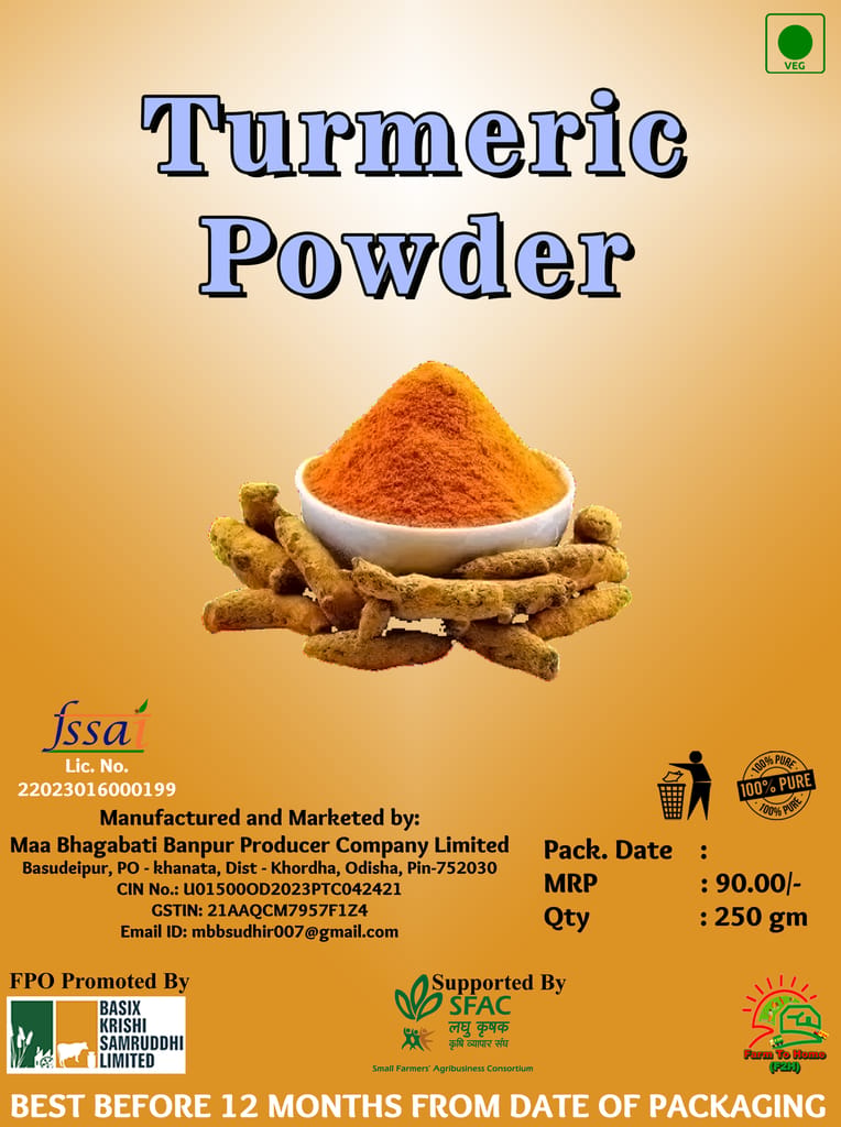Organic Turmeric Powder 250gm view 2