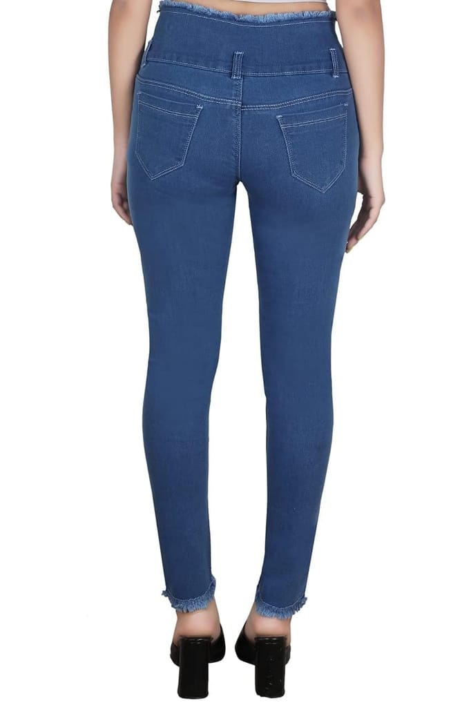 Skinny fit Damaging Belt & Damaging Bottom 1203 for jeans for omen view 2