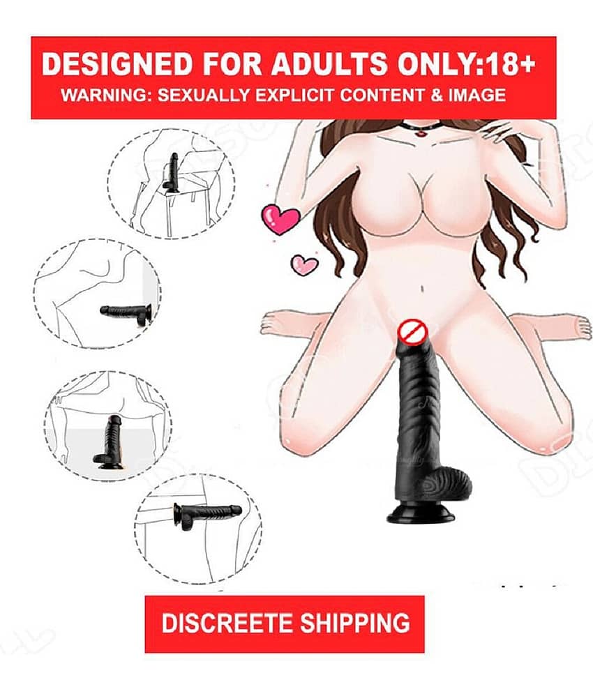 NAUGHTY TOY PRESENT 7.5 INCH PREMIUM QUALITY REALISTIC STRONG SUCTION DILDO SEX TOYS FOR WOMEN BY KAMAHOUSE (LOW PRICE) view 2