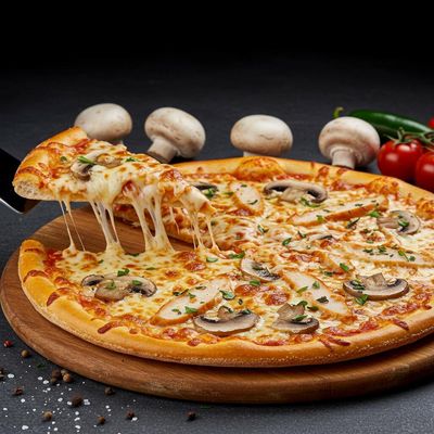 Chicken Fungo Pizza