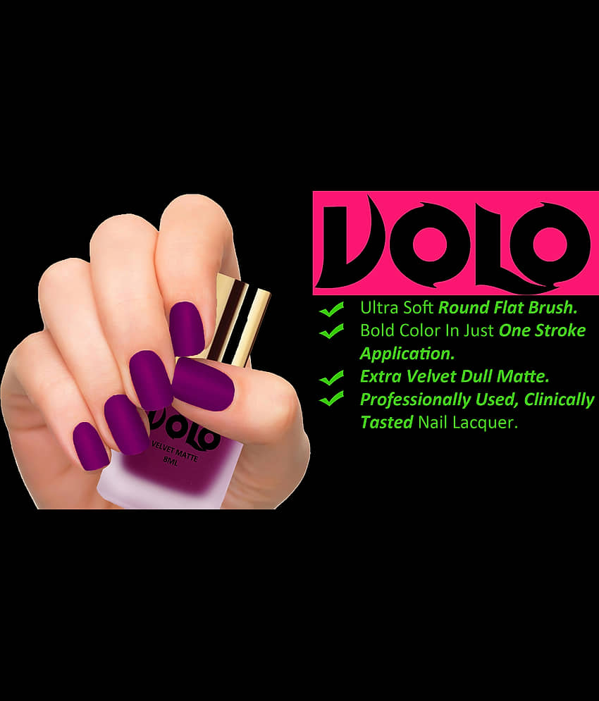VOLO Velvet Dull Matte Posh Shades Nail Polish Multi Pack of 6 48 mL view 2