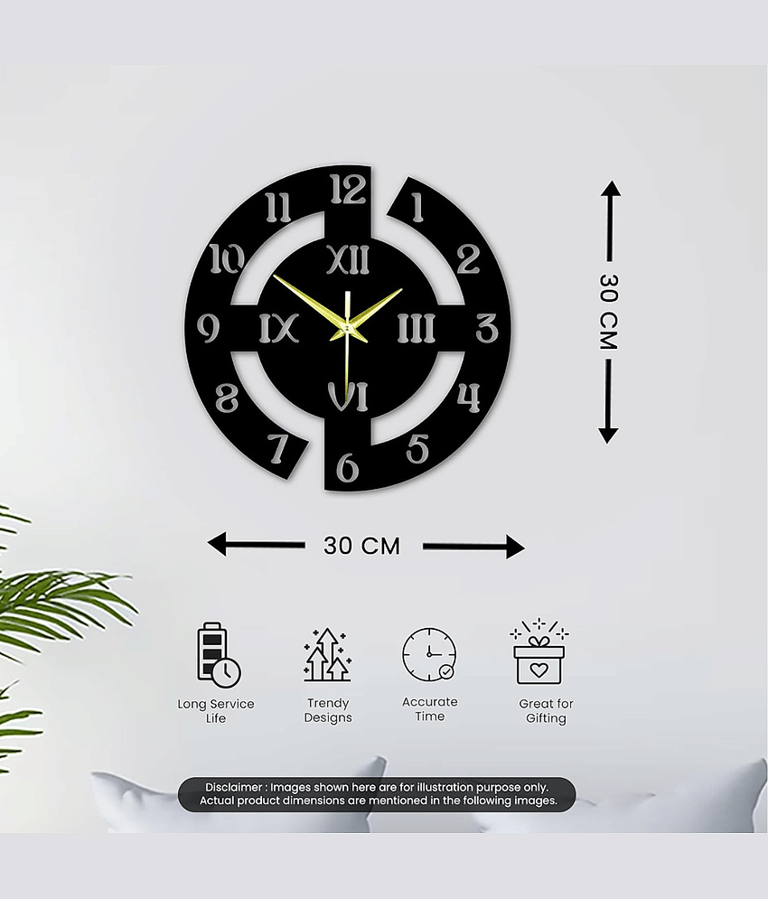 SKYVILLA Circular Analog Wall Clock view 2