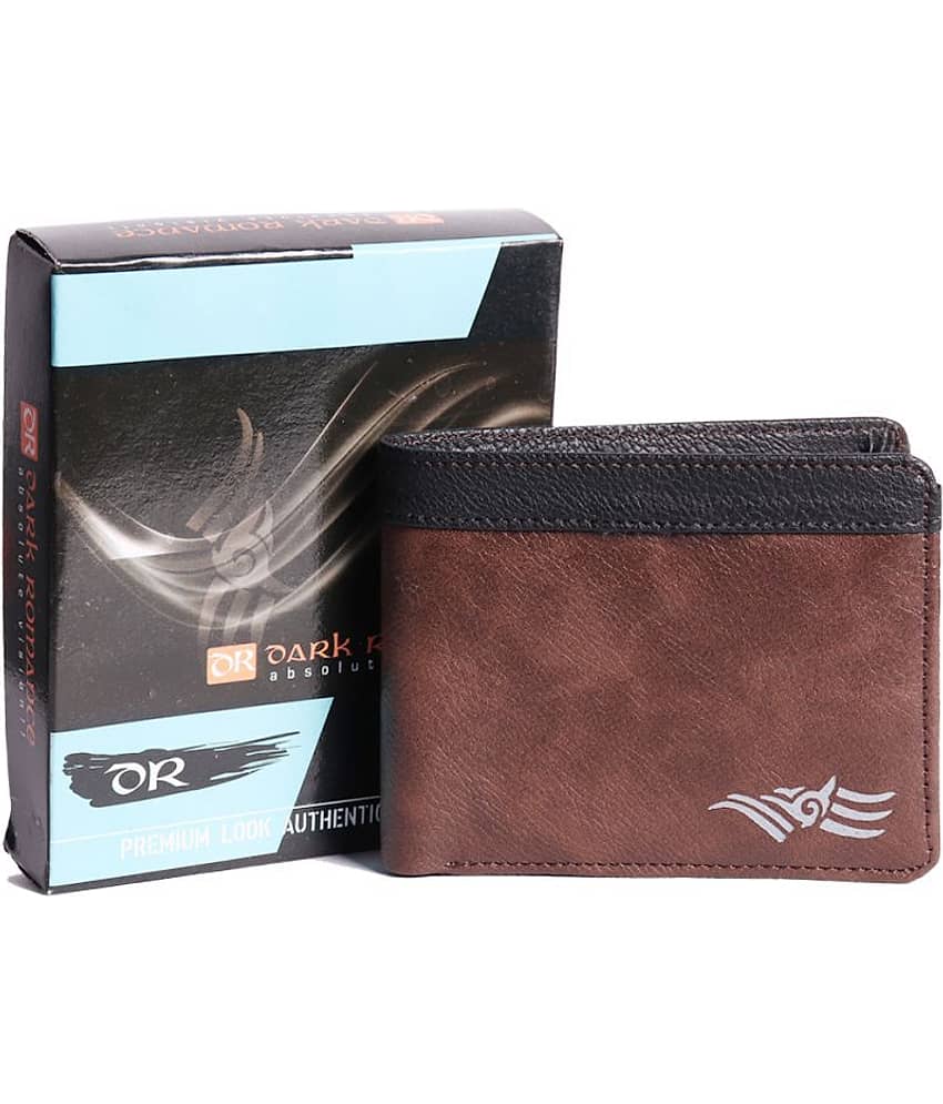 DARK ROMANCE Faux Leather Brown Formal Regular Wallet view 2
