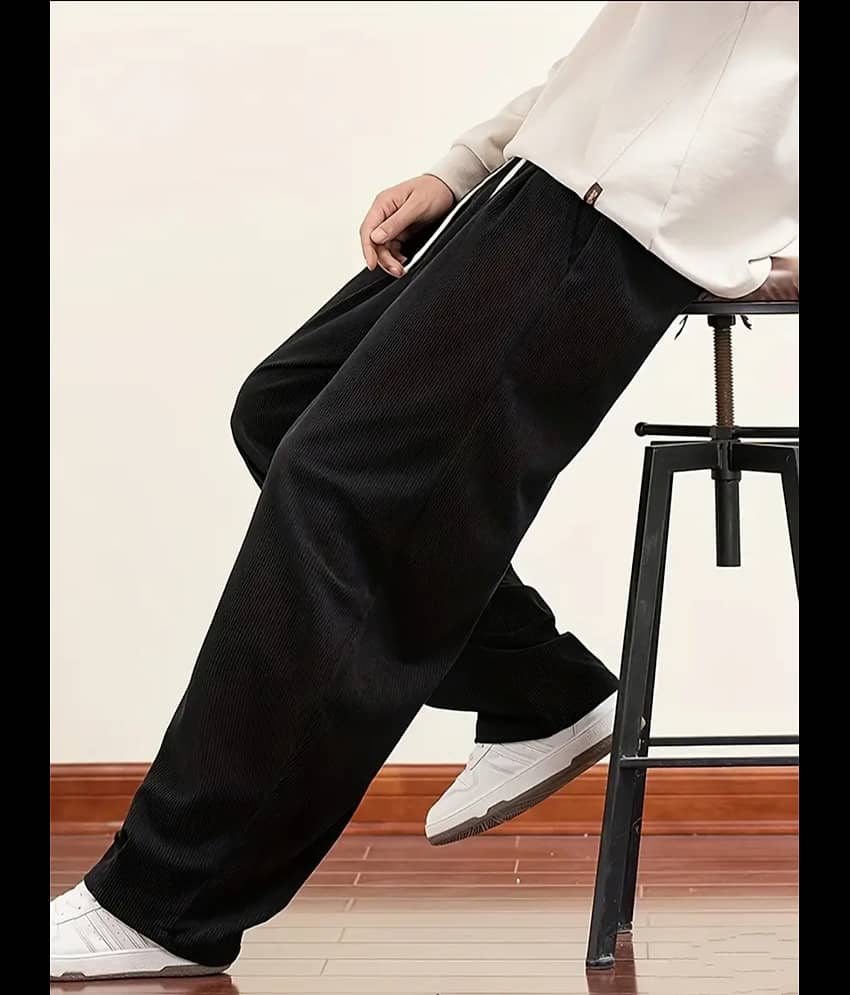 Deslizar Black Polyester Blend Men's Trackpants ( Pack of 1 ) view 2