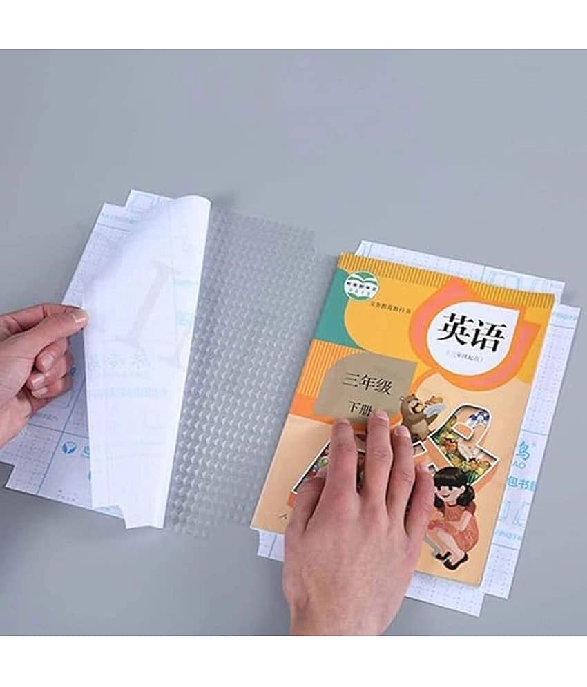 GLOWELL Transparent Paper Sticker Book Cover for Craft 30 Pcs, Waterproof School Textbook Protective Case Cover Can Be Cut Self-Adhesive view 2
