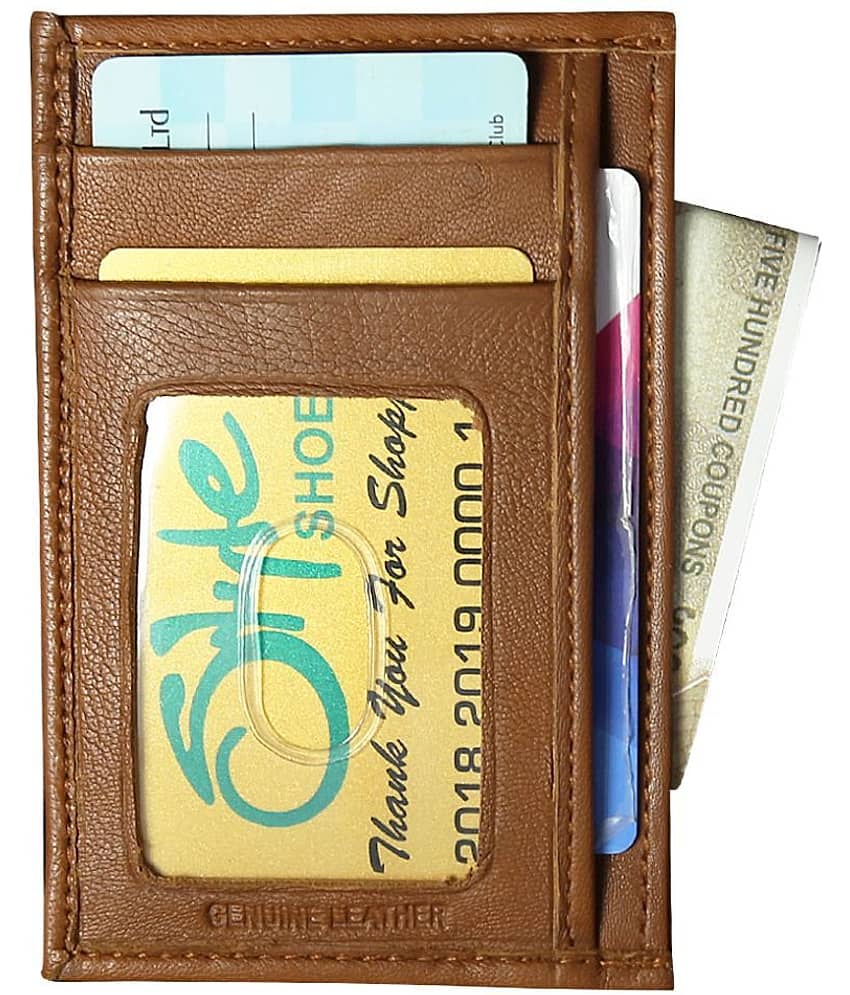 STYLE SHOES Slim Credit Card Holder - Leather Wallet Mens - Travel Wallet - Minimalist Wallet for Men view 2