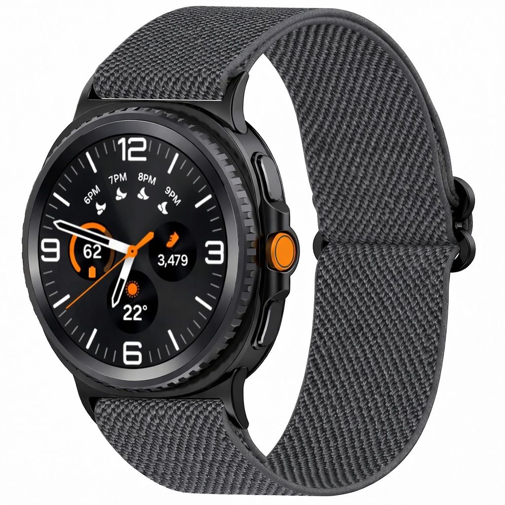 ZAPPER Elastic Nylon Watch Strap Compatible with Samsung Watch 8 & Watch 8 Classic – Breathable Stretchable Band with Metal Connectors, Comfortable Sport Loop for Men & Women