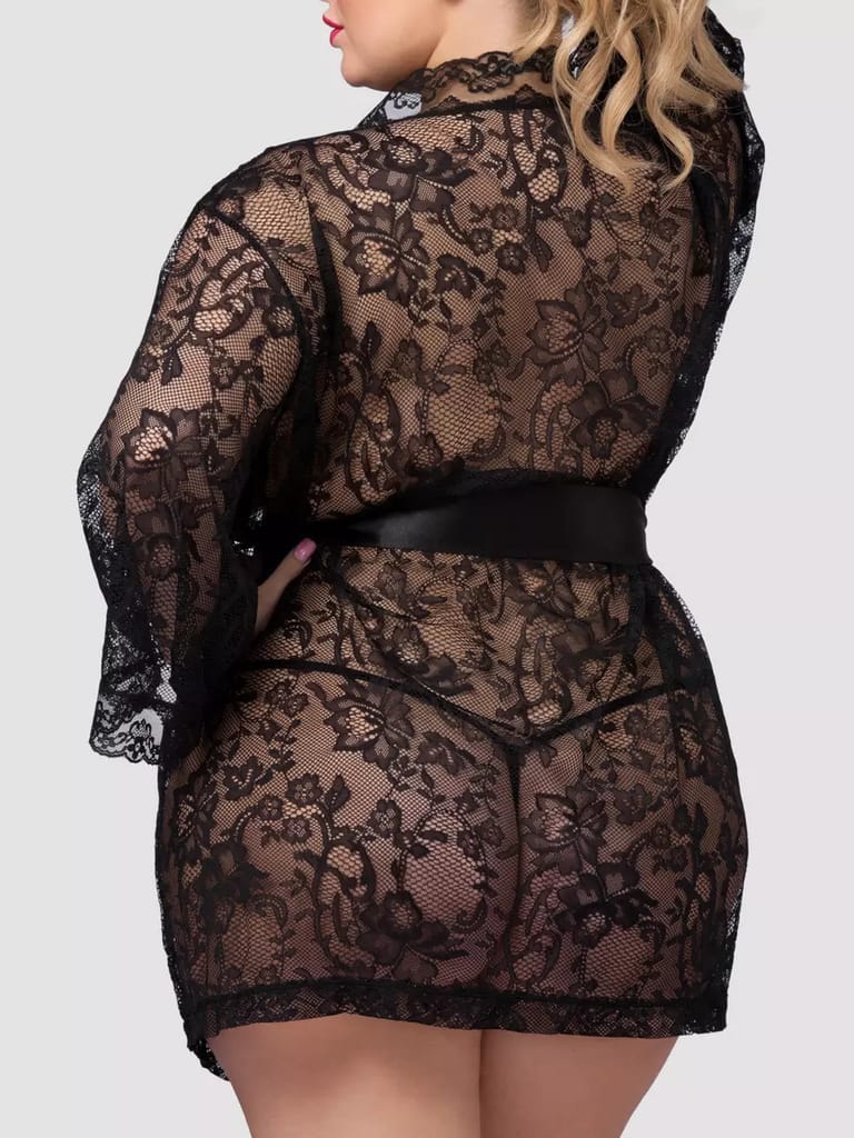 Women Plus Size Sleepwear Set Sexy Lingerie Transparent Lace Exotic Babydoll Underwear Sleepwear Comfortable Gown M-7XL view 2