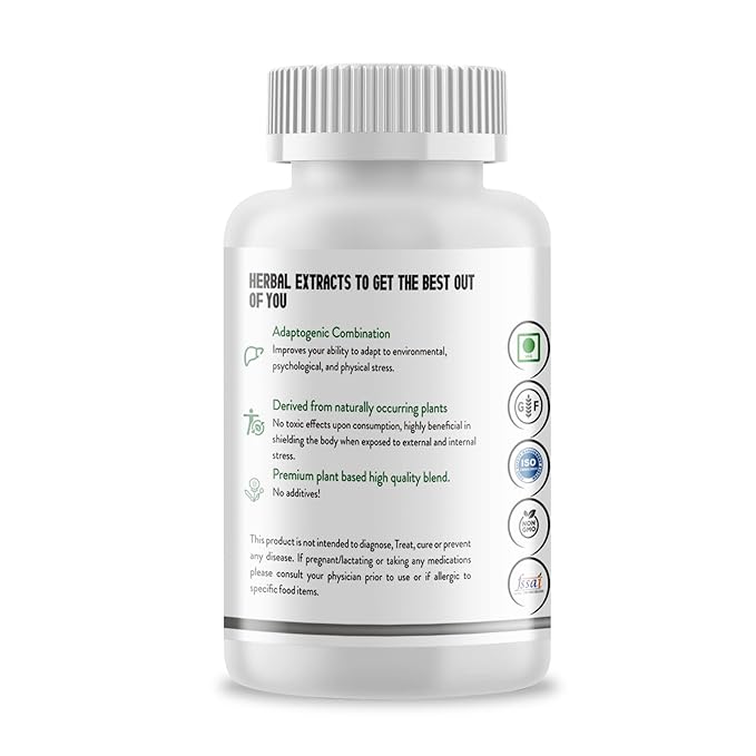 Humming Herbs Keep UP Imperial Adaptogen 500mg | Natural Stress Relief, Immunity & Vitality Booster Supplement, 90 Capsules view 2