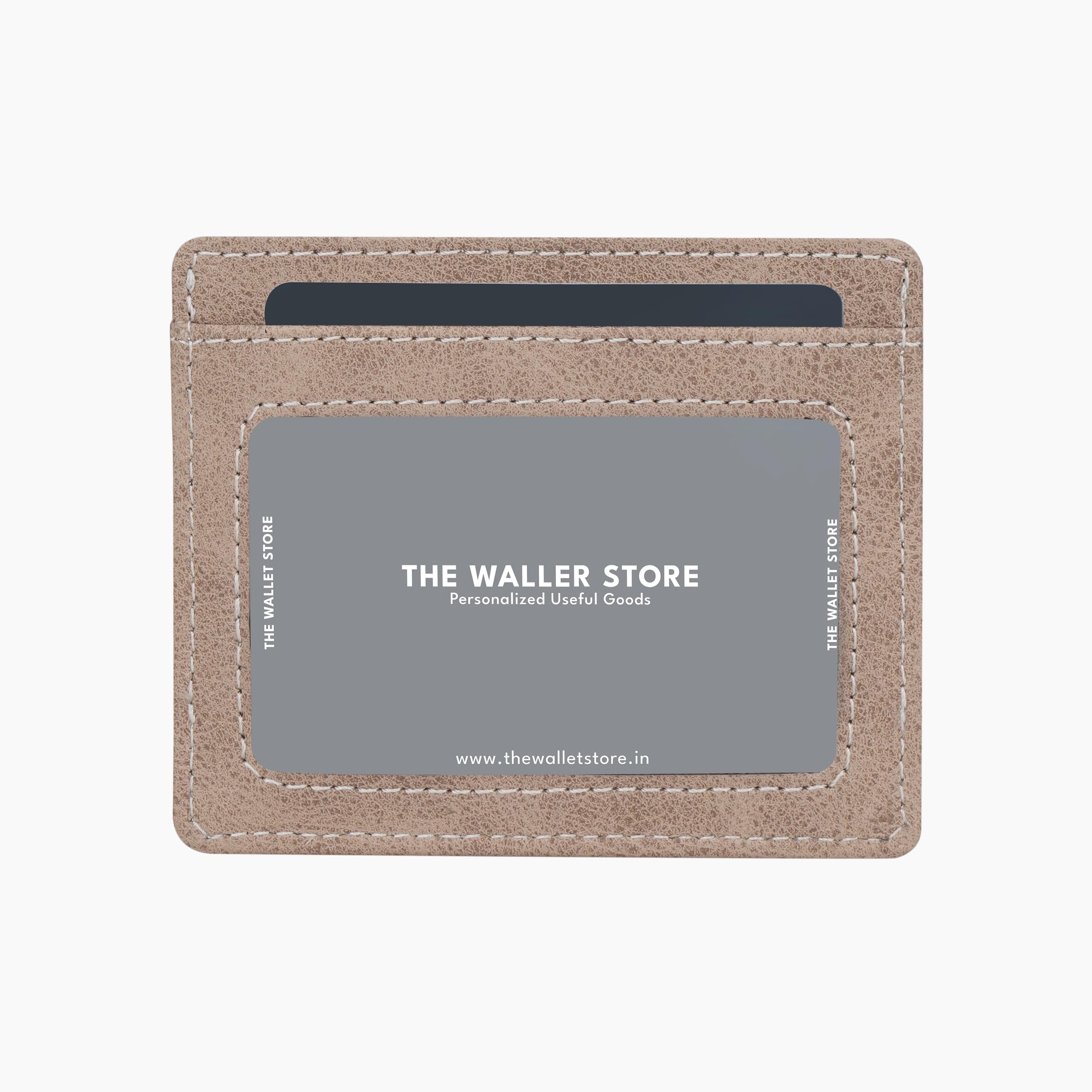 The Wallet Store Suede Leather Zipper Clutch For Her - Tan view 2