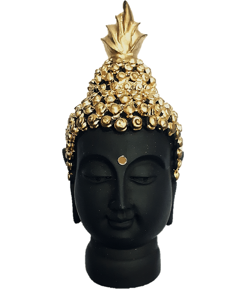 AFTERSTITCH buddha face idol statue for home office decor Showpiece 13 cm (Pack of 1) view 2