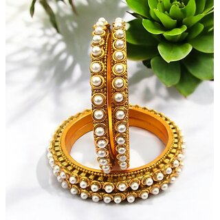Omsar Jewelry Copper Gold-plated Kada (Pack of 4) view 2