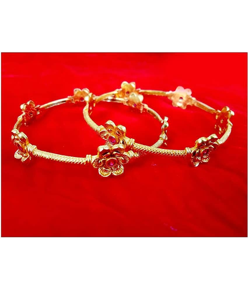 shankhraj mall - Gold Bangle Set (Pack of 1) view 2
